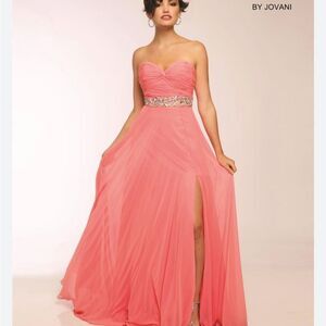 Jovani Cora Strapless Evening Prom Gown NWT